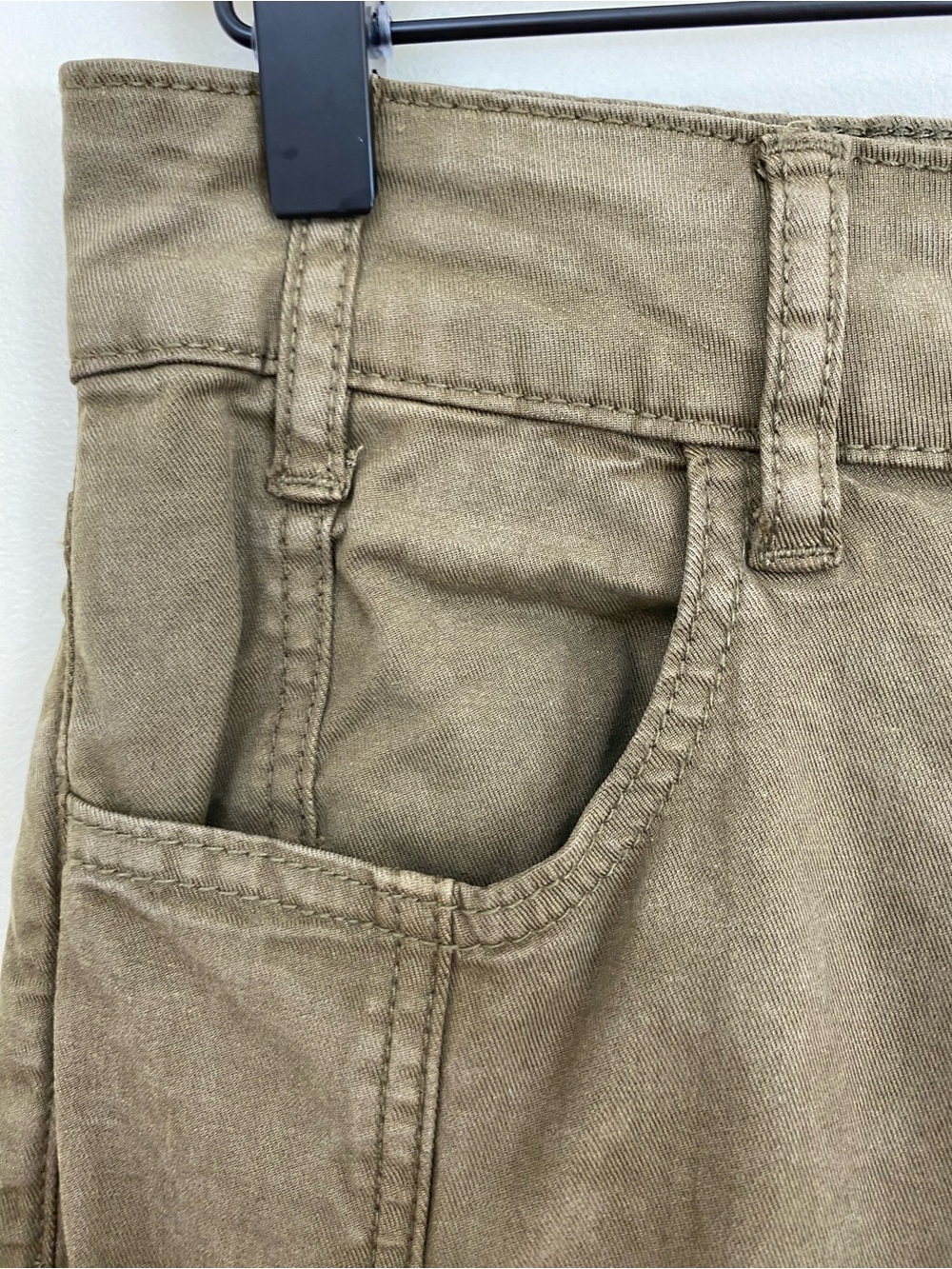 KUT from the Kloth Charlotte High Rise Wide Leg Pants 6 Olive Green Utility - Picture 6 of 9